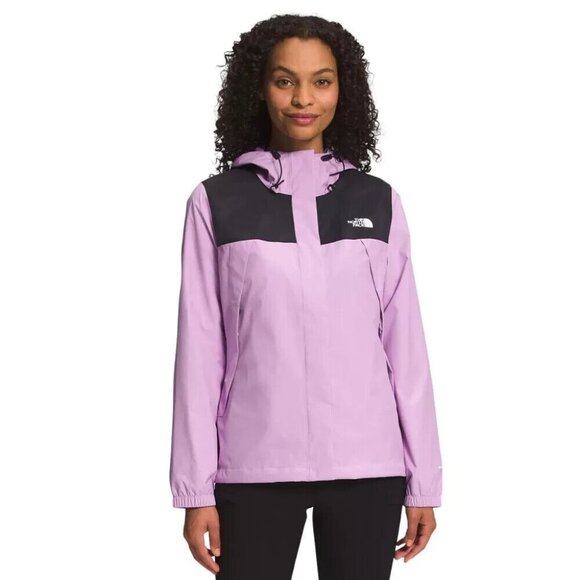 The North Face Antora Jacket Womens Medium Purple DryVent Full Zip - Picture 1 of 7